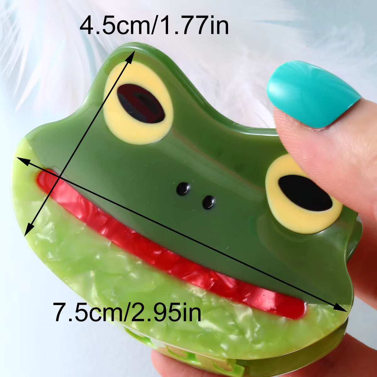 Frog hair claw clip