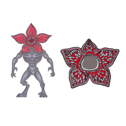 Demogorgon & Flower shaped horror metal bookmarks