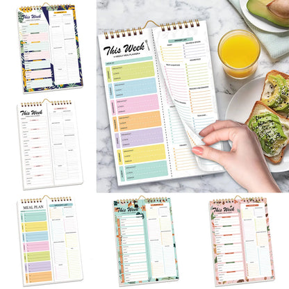 Weekly Meal planner notebook notepad