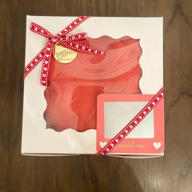 10pcs love heart Scratch-off Cards