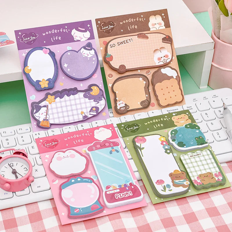 Kawaii Cartoon Sticky Notes Memo Pad