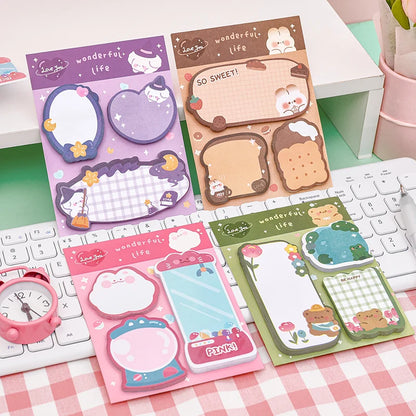 Kawaii Cartoon Sticky Notes Memo Pad