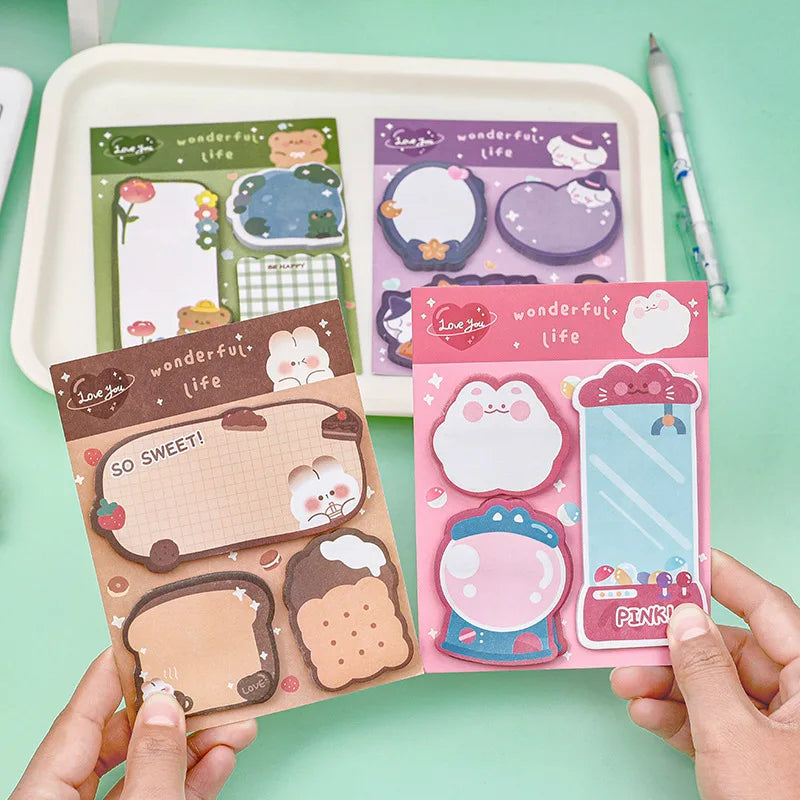 Kawaii Cartoon Sticky Notes Memo Pad