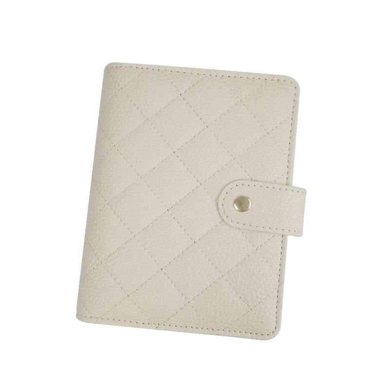 A7 pu quilted Leather journal
