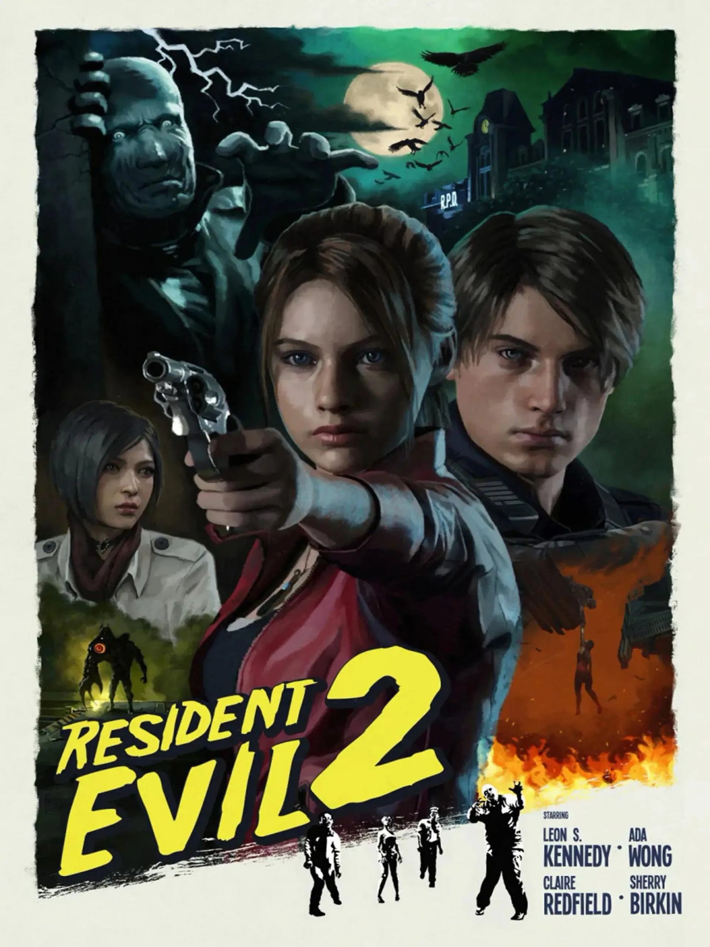Resident-Evil Game Poster Canvas print
