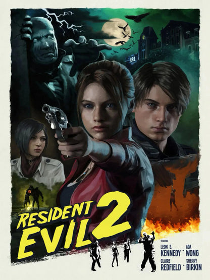 Resident-Evil Game Poster Canvas print