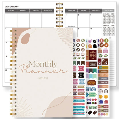 2026-2027 A5 Weekly & Monthly Planner
