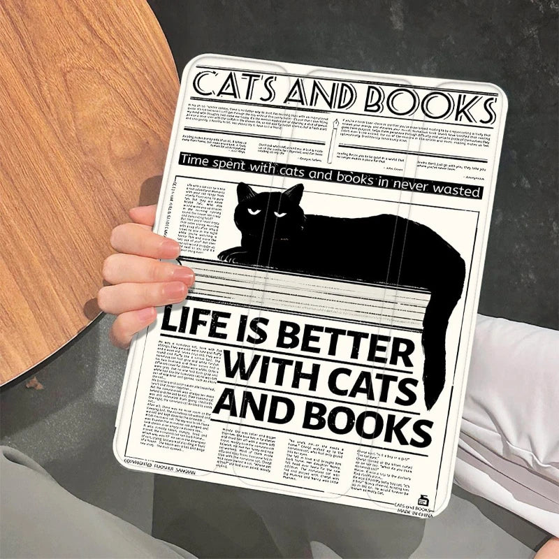 Black Cat Ipad Case
