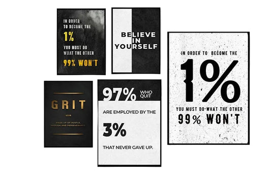 Motivation Quote Canvas Wall Art