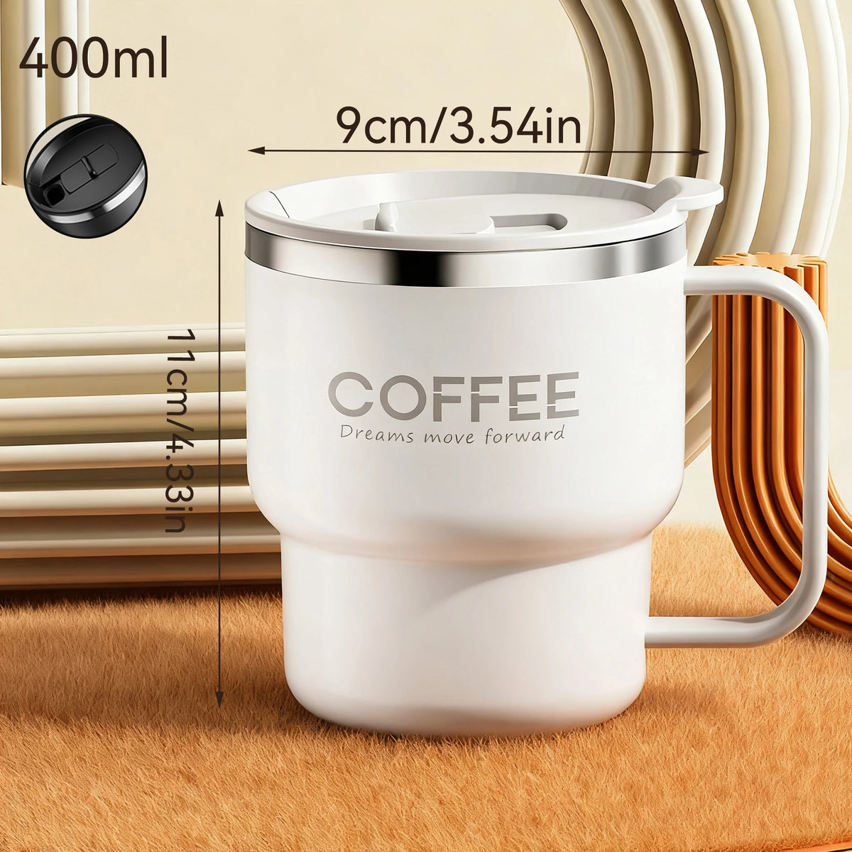 400ML Double Layer Coffee Mug