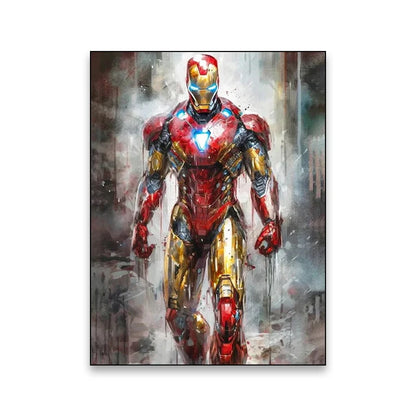 Superhero movie wall art poster