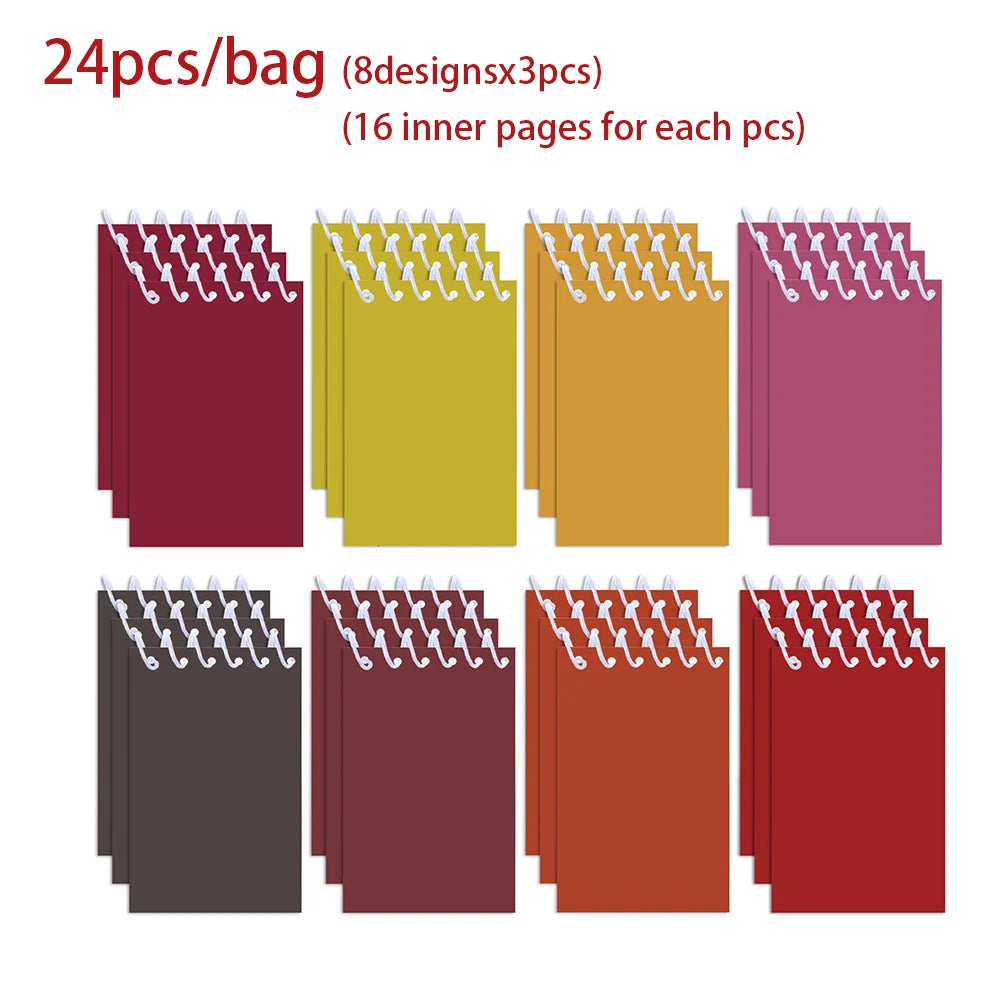 Mini Spiral colored Pocket memo pads