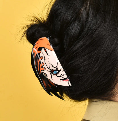 Horror Series half face Hair Claw clips