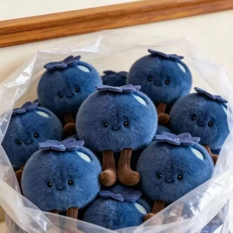 Blueberry Plush Keychain