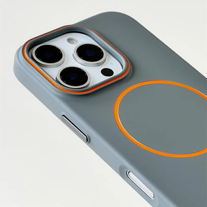 Matte hard circle Color MagSafe iPhone Case 11,12,13,14,15,16