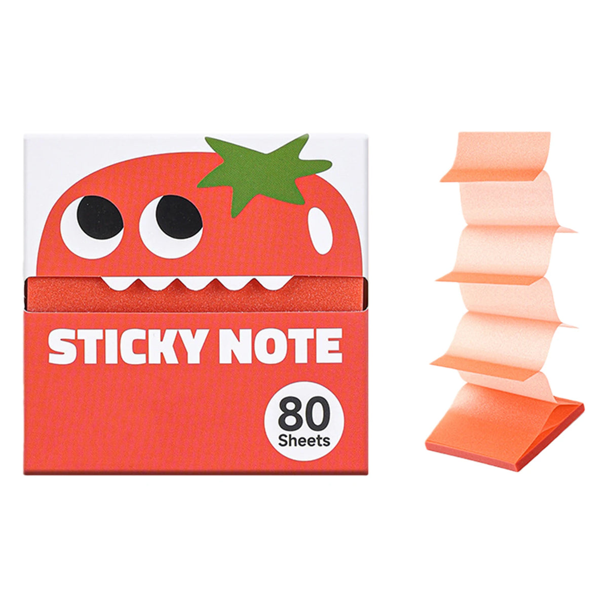 80 Sheets Clear colored shimmer Sticky Notes