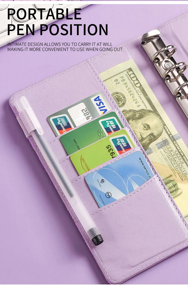 A6 Gingham Check PU Leather journal