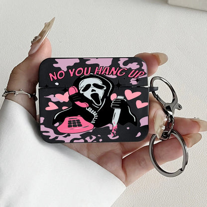 Pink Ghostface Hard Earphone Case for AirPods and Airpod pros