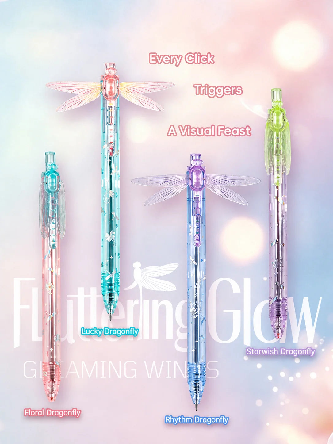 Dragonfly Wing Click Pen