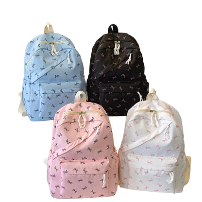 Bow Print Backpack