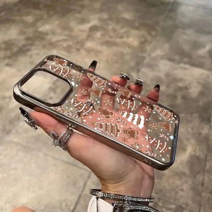 Christmas Tree Gingerbread Man Phone Case For iPhone 11,12,13,14,15,16,17