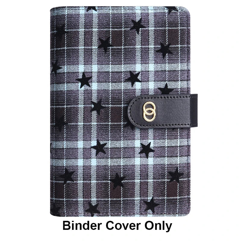Star Grid Plaid A6 Binder