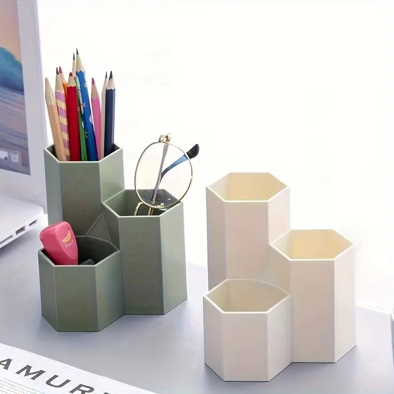 Three-grid Pen Holder