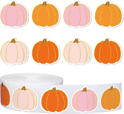 100-500pcs Halloween Pumpkin Stickers