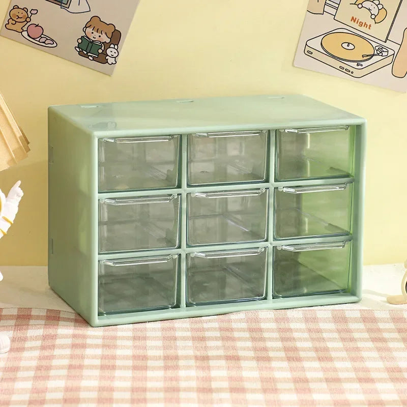 9 Grid Storage Boxes Organizer