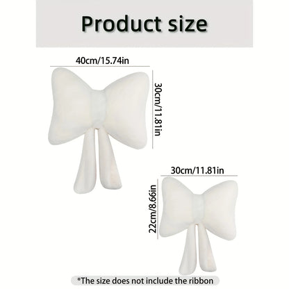 1pc Simple Pink Bow Shaped Pillow