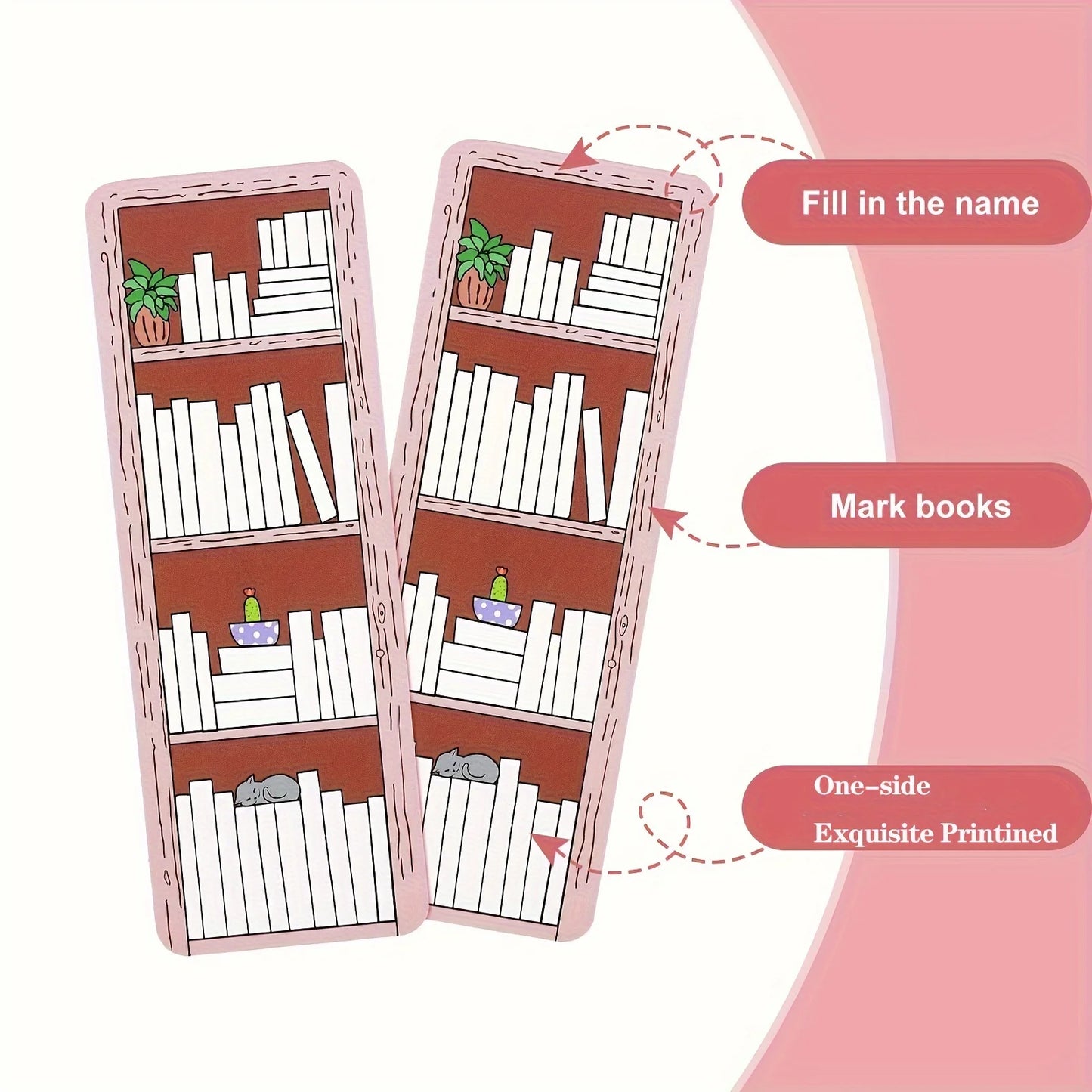 20/50 Pcs Bookshelf Design Bookmark