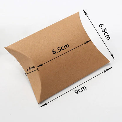 10/20Pcs Pillow Kraft Paper Candy Box