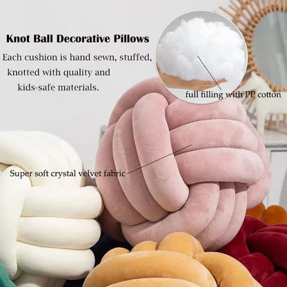 Decorative Throw Knot Pillow Ball