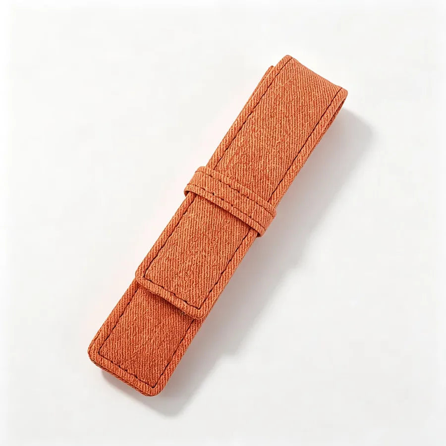 Colorful PU Leather Single Pen Case Holder