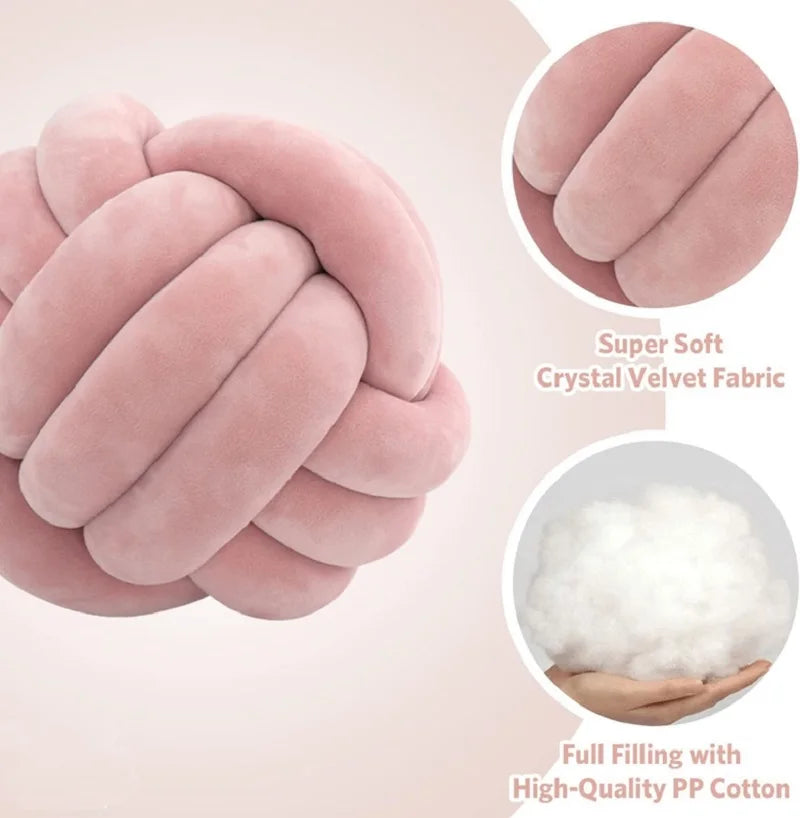 Decorative Throw Knot Pillow Ball