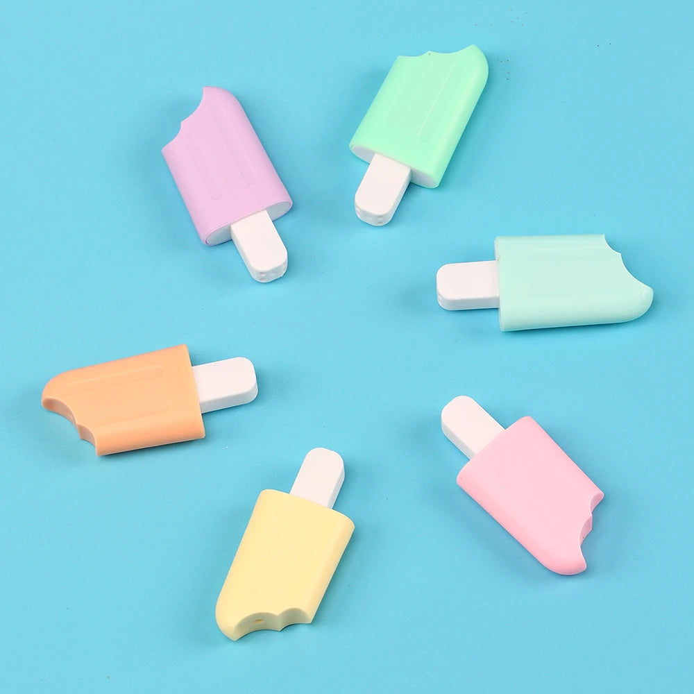 6 Pieces Ice Cream mini Highlighters