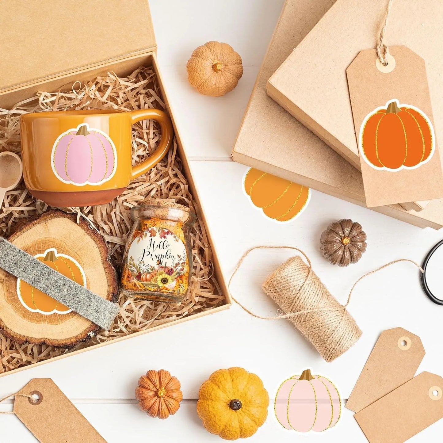 100-500pcs Halloween Pumpkin Stickers