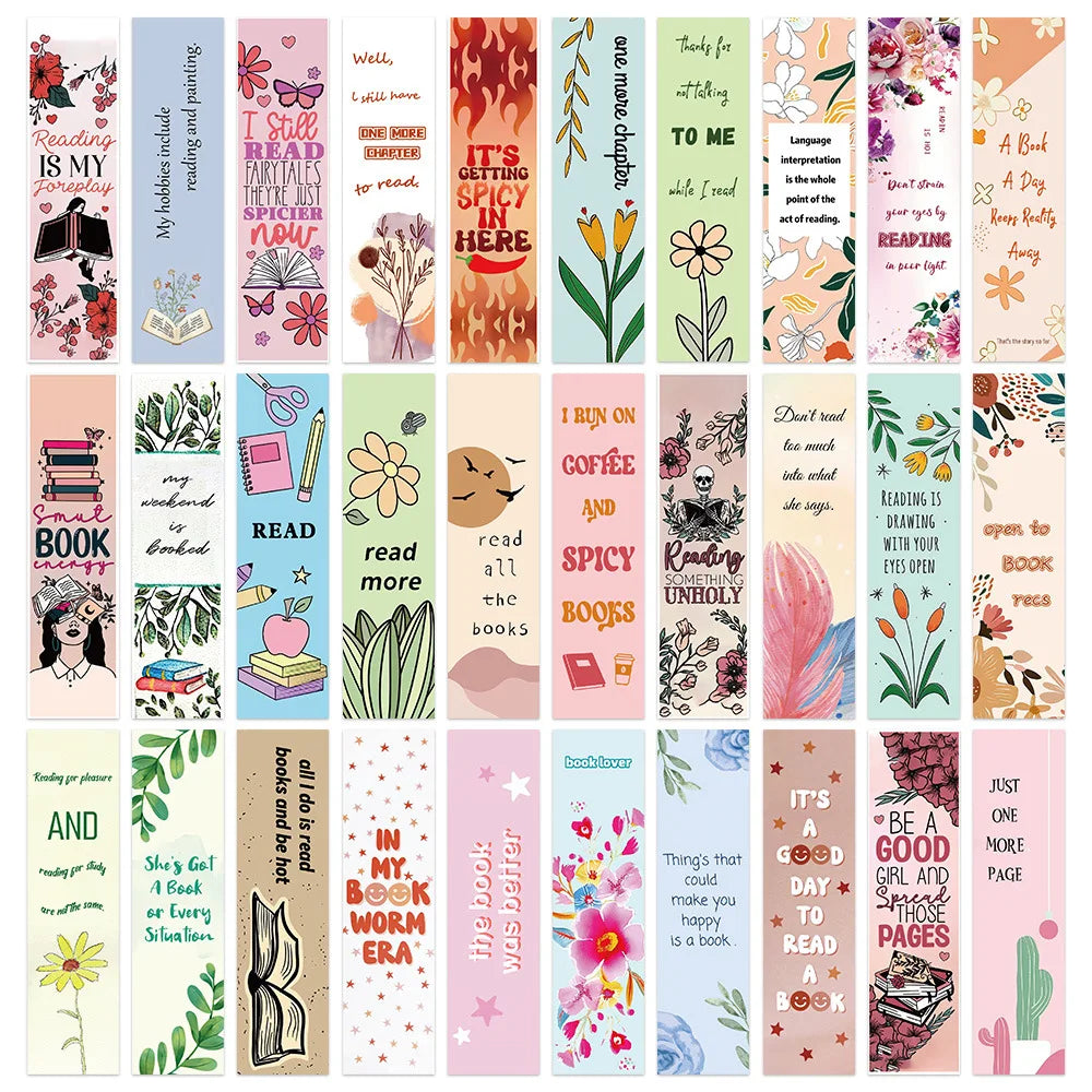30pcs reading bookmarks
