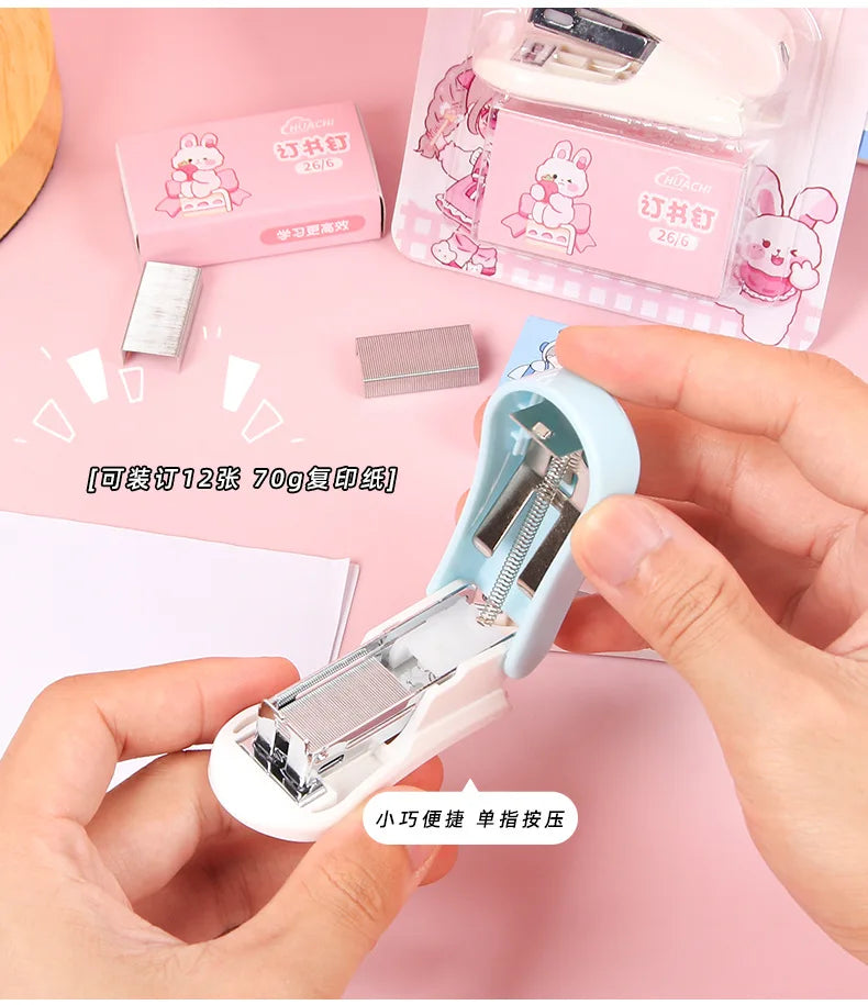 Cartoon Mini Stapler Set