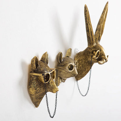 Animal Head Wall Storage decorative Hook
