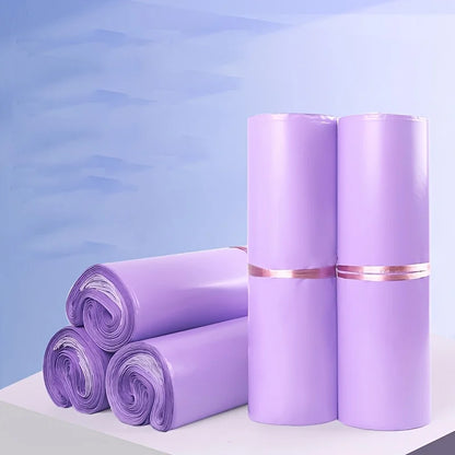 100Pcs Purple Courier poly-mailer Envelopes
