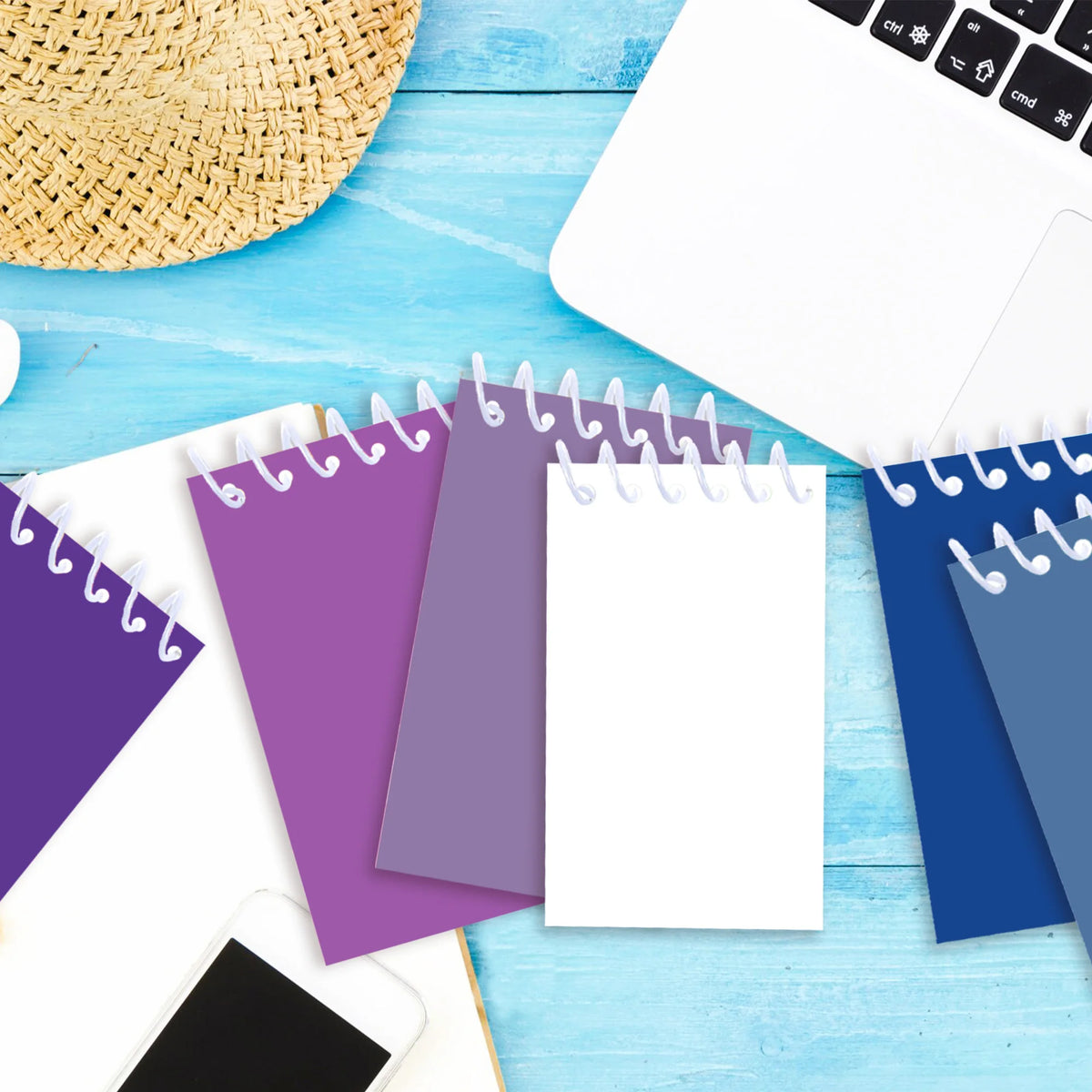 Mini Spiral colored Pocket memo pads