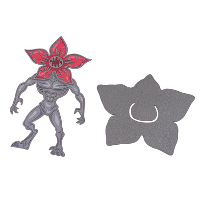 Demogorgon & Flower shaped horror metal bookmarks