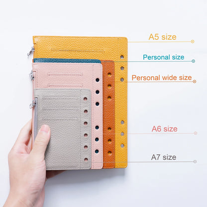 Moterm Zipper Flyleaf for A6 Size Ring Planner