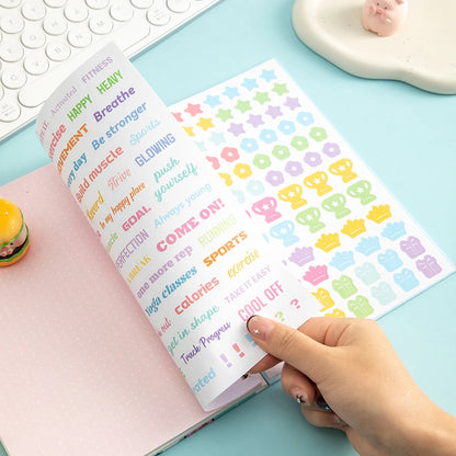 72 page Weight Loss Planner With Stickers