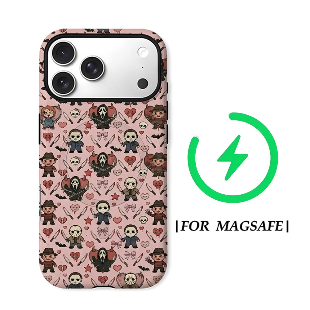 Horror movie characters Magnetic Phone Case For IPhone 12,13,14,15,16,17