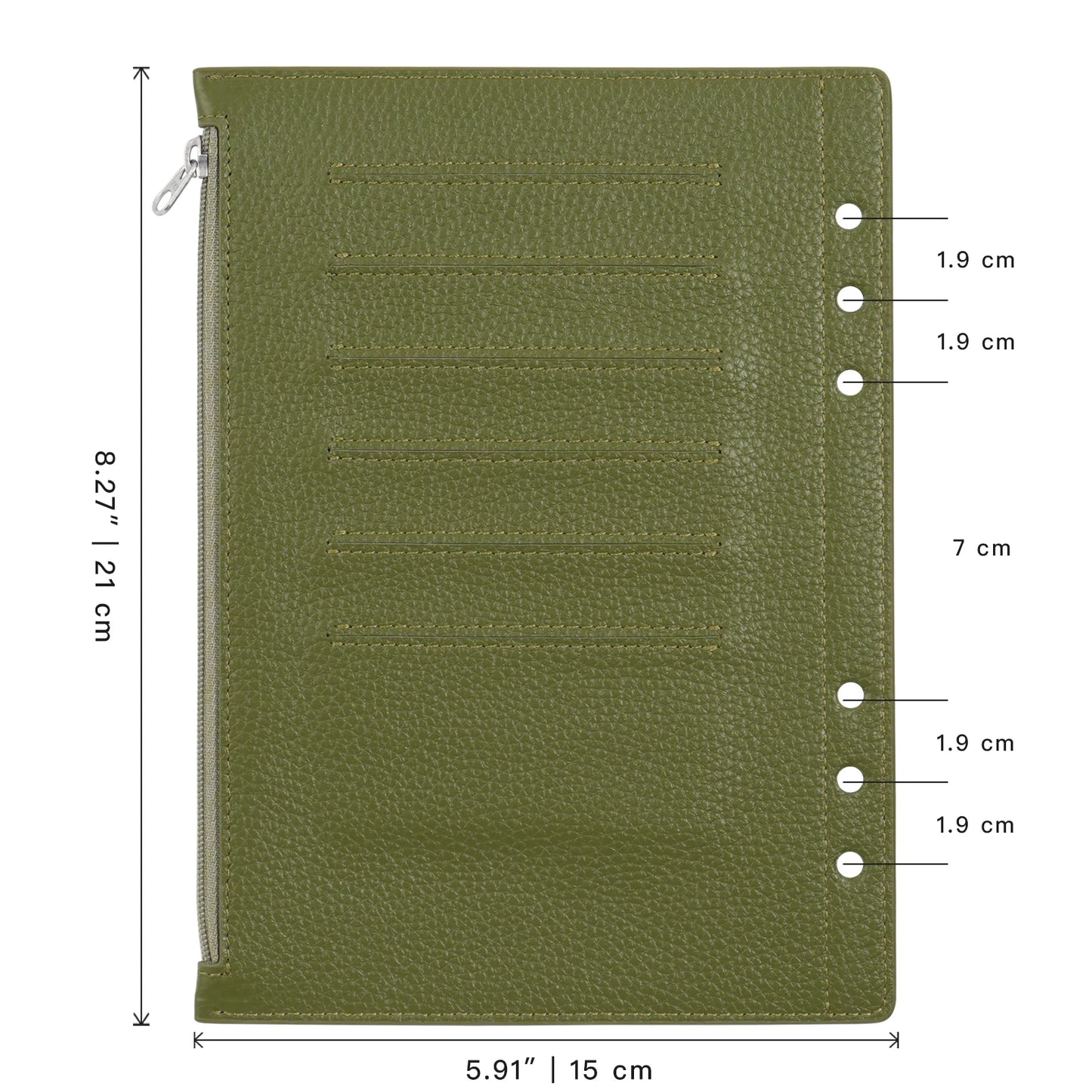 Moterm Zipper Flyleaf for A5 Size Ring Planner
