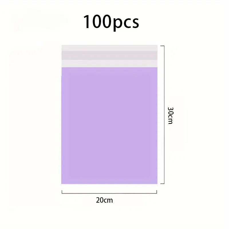100Pcs Purple Courier poly-mailer Envelopes