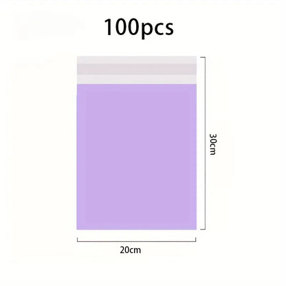 100Pcs Purple Courier poly-mailer Envelopes