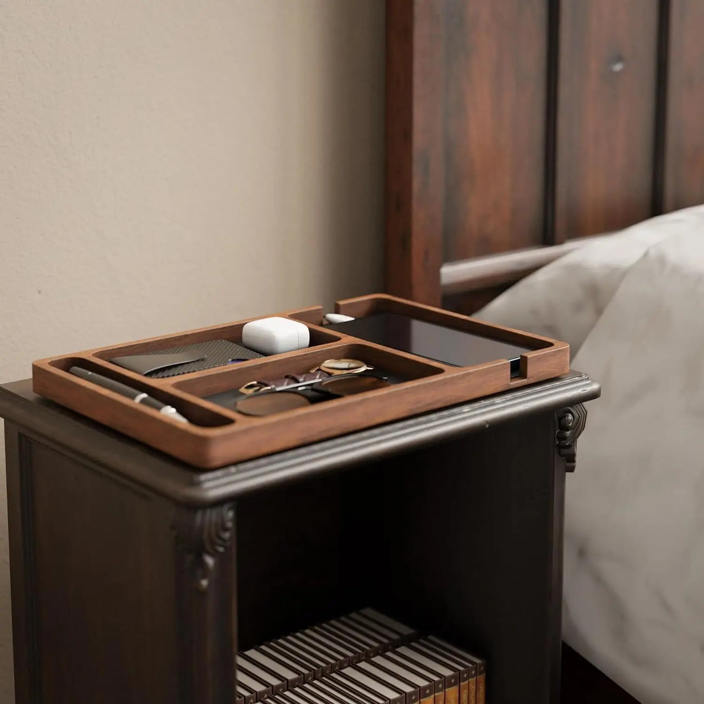 Wooded Office Desktop flat organizer